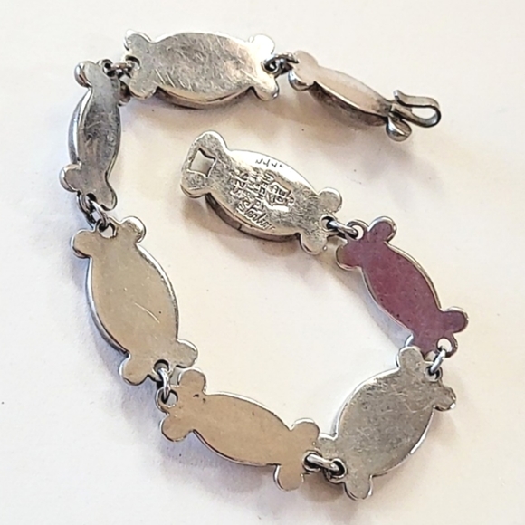 PARRA - HORACIO DE LA PARRA STERLING SILVER & ABALONE BRACELET - Picture 5 of 9